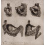 Henry Moore (1898-1986) - Mother and Child and Reclining Figures (C.377) etching and aquatint, 1974,