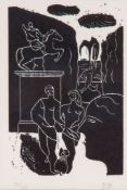 Edward Burra (1905-1976) - Souvenir woodcut, 1928, initialled in pencil, numbered 30/45, on wove