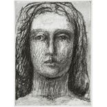 Henry Moore (1898-1986) - Head of Girl I (C.598) photo-etching from soft ground etching, 1981, a
