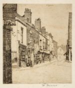 Walter Greaves (1846-1930) - Duke Street etching, signed in pencil, on laid paper, with full