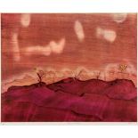 Sidney Nolan (1917-1992) - Desert Landscape screenprint in colours, 1982, signed and titled in