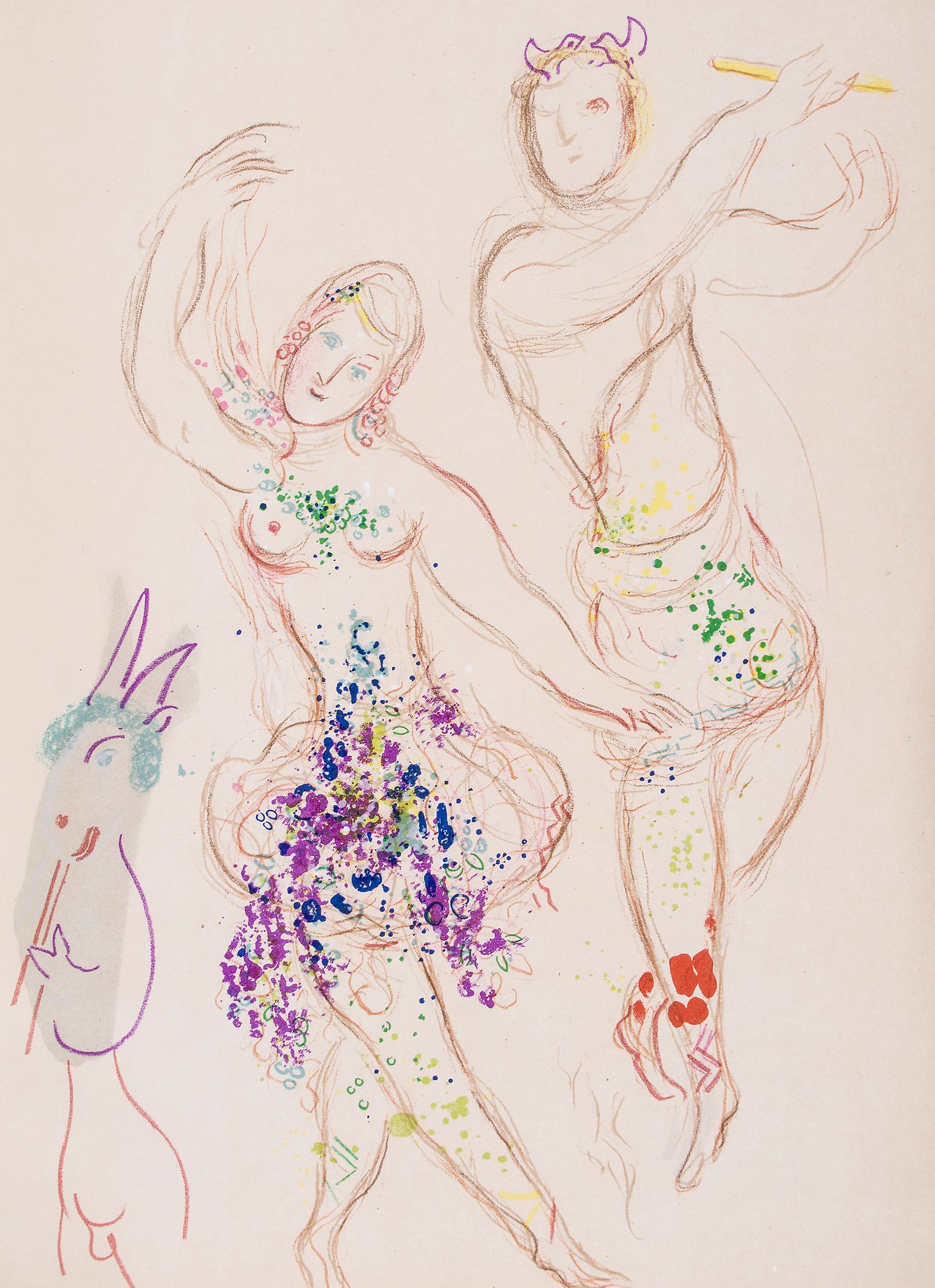 Marc Chagall (1887-1985) - The Ballet (C.78) the book, 1969, comprising one lithograph printed in - Image 2 of 2