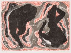 Blair Hughes-Stanton (b.1902) - Night woodcut printed in colours, 1951-75, signed, dated and