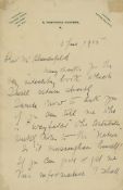 Autograph Letter signed to Ralph Blumenfeld, editor of The Daily Express, 2pp  (Emmeline,