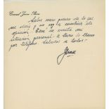 Autograph Letter signed "Juan" as Colonel Peron to an unnamed recipient, 1p  (Juan,  President of