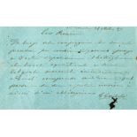 Autograph Letter signed to ?Rianciani, 1p., in Italian, 134 x 210mm., Ste  (Giuseppe,  Italian