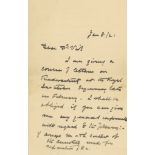 Autograph Letter signed to Dr. ?Vist, 3pp  (Ernest,  Baron Rutherford of Nelson, physicist,   1871-