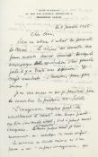 Autograph Letter signed "RM" to "Cher Ami", 2pp  (René,   Belgian surrealist artist,   1898-