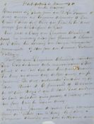 Protestation de François II contre la Russie, autograph manuscript signed, 6pp  (Alexandre,  père,