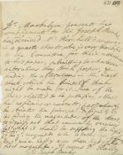 Autograph Letter third person to Sir Joseph Banks as President of the Royal...  (Nevil,