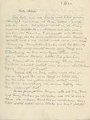 Autograph Letter signed "Albert" to his first wife Mileva, 1½pp., in German, n  (Albert,
