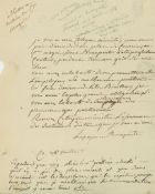 Autograph Letter signed "Lapagerie Bonaparte" to the "ministre de la guerre"  (Bonaparte,  first