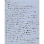 Les Volontaires Italiens, autograph manuscript, 3pp  (Alexandre,  père, writer,   1802-70)   Les
