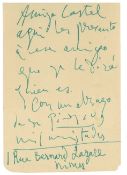 Autograph Letter signed "Paul" to "Mon cher Claude", 3pp  (Paul,  Belgian painter,   1897-1994)