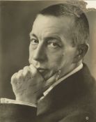 Signed photograph portrait, 245 x 195mm., 27th April 1926.  (Sergei,  composer, pianiast and