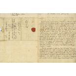 Autograph Letter signed to Jean-Ignace Sauttermeister von Sauttershain  (Jean Jacques,  philosopher,