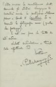 Autograph Letter signed to Emil Gutmann, 2pp  (Pietro,  composer,   1863-1945)   Autograph Letter