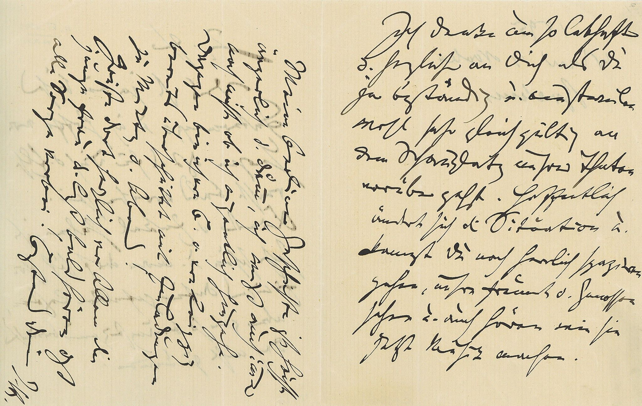 Johannes Autograph Letter initialled "J.Br" to Fritz Simrock, 3pp  Johannes ( German composer and