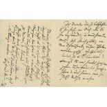 Johannes Autograph Letter initialled "J.Br" to Fritz Simrock, 3pp  Johannes ( German composer and