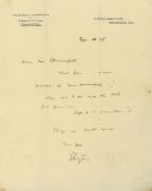 Autograph Letter signed to Ralph Blumenfeld, editor of The Daily Express, 1p ( Sir Edwin, architect,