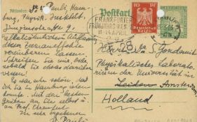 Autograph Postcard signed "W. Pauli" to Dr. Samuel A  (Wolfgang Ernst,  theoretical physicist and