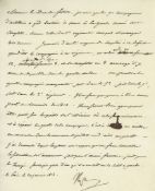 Letter signed "Nap" to the Duc de Feltre, Minister of War, 1p  ( Emperor of the French,   1769-1821)