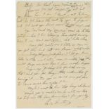 Autograph Letter signed to Milton Mesirow "Mezz Mezzrow", 3pp., sm  (Louis, "Satchmo",  jazz