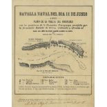 [The Paraguyan War]. Batalla Naval del dia 11 de Junio 1865 Plano de la...  [The Paraguyan War].