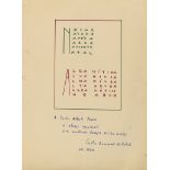 NaÊr…, autograph manuscript poem, for his friend Carlos Alberto Passos, 1p  (Carlos,  Brazilian