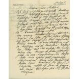 Autograph Letter signed "Freud" to "Herr Doktor" [?Paul Federn], 1½pp  (Sigmund,  founder of
