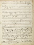 Draft of Aux Cupres de la Villa d'Este from Années de Pèlerinange  (Franz,  composer,   1811-86)