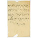 Autograph Letter signed to Henry Fothergill Chorley, Belgrave Square, London  (Felix,  composer,