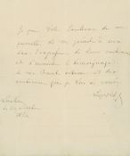 Autograph Letter signed "Leopold" to Marshal Bazarine  ( King of the Belgians, uncle of Queen
