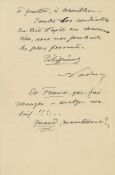 Autograph Letter signed to Théophile Steinlen, 3pp  ( pseudonym of   Gaspard-Félix Tournachon,