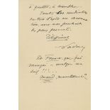 Autograph Letter signed to Théophile Steinlen, 3pp  ( pseudonym of   Gaspard-Félix Tournachon,