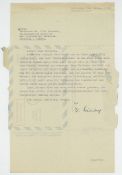 Typed Letter signed to Professor Dr. F.L. Breusch, 1p  (Werner Karl,  German theoretical physicist,