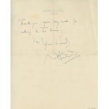 Autograph Letter signed to Ralph Blumenfeld, editor of The Daily Express, 1½pp  ( Sir   Noël,