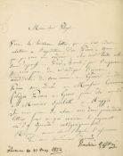 Letter signed to Camille Pleyel, of Pleyel & Co  (Gioachino Antonio,  composer,   1792-1868)