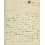 Letter signed to John Scott, Lord Eldon as Lord Chancellor, 1½pp., sm  (William,  prime