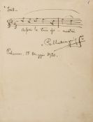 Autograph Letter signed to Monsieur Gonnsburg, 1p  (Pietro,  composer,   1863-1945)   Autograph