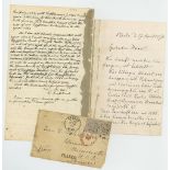 Autograph Letter signed to anthropologist John D. Baldwin, 4pp  (Karl R.,  German Egyptologist  ,