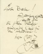Autograph Note signed to Hermann Bahr, 1p., in German, 8vo, n.p., n.d  (Gustav,  Austrian
