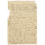 Letter signed "Catrina" to Monsieur de Fourquevalux, 1p  ( Queen of France,   1519-89)   Letter