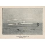 First-Man Flight… Kitty Hawk, N.C., signed print, mount, signature faded  (Orville,  American