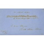 Air national Suédois… pour Monsieur Silbermann, autograph music and signature  (Henriette,