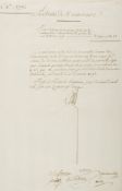 Achats Numéraire, D.s. "Louis" and countersigned by the five Commissioners...  ( King of France,