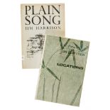 Harrison (Jim) - Plain Song,  signed by the author     on title, cloth slightly sunned at
