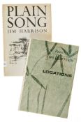 Harrison (Jim) - Plain Song,  signed by the author     on title, cloth slightly sunned at