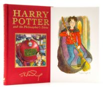 Rowling (J.K.) - Harry Potter and the Philosopher's Stone,  first deluxe edition, signed by the