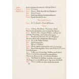 Shakespeare (William) - The Tragedie of Julius Caesar,  one of 200 copies on paper, printed in red
